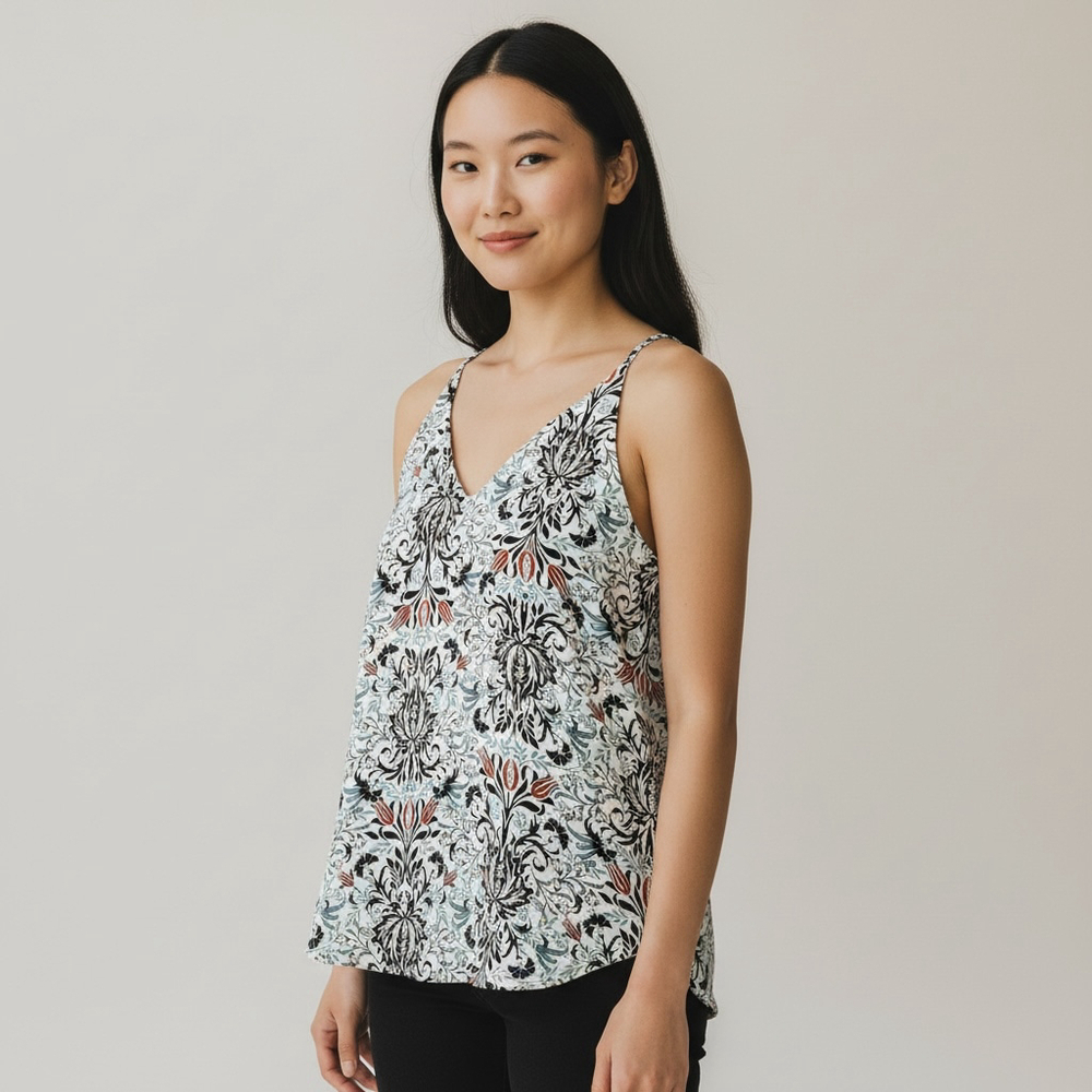 LOFT Multicolor Floral Sleeveless Camisole Tank M